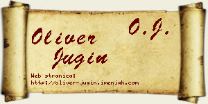 Oliver Jugin vizit kartica